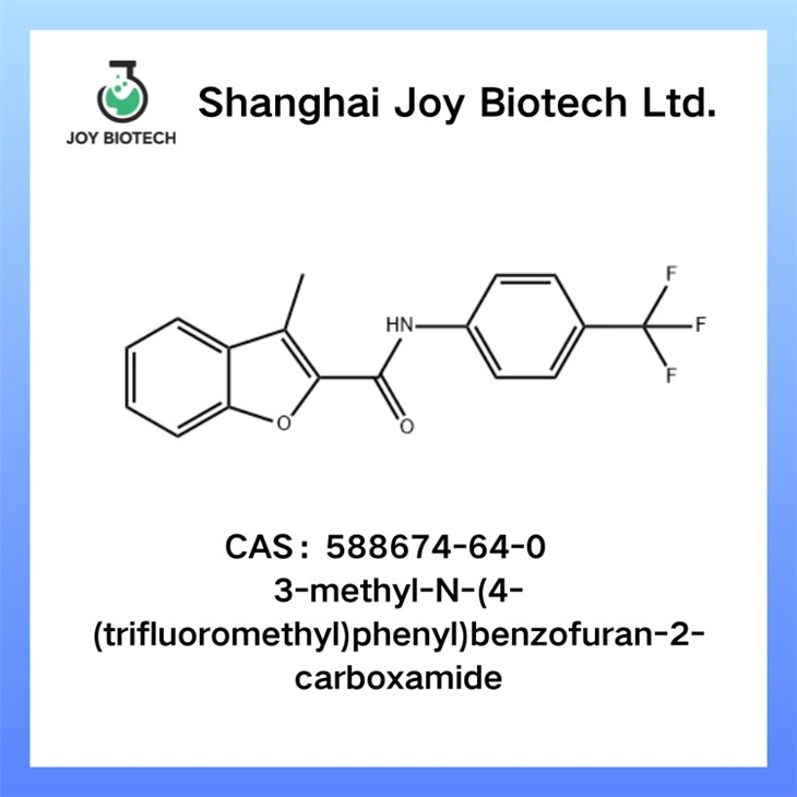 3-metil-N-(4-(trifluorometil)fenil)benzofuran-2-carboxamida CAS NO 588674-64-0